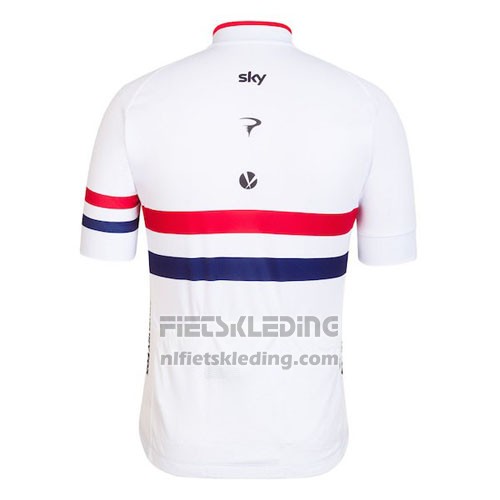 2016 Fietskleding Frankrijk Rood en Wit Korte Mouwen en Koersbroek